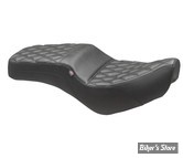 SELLE MUSTANG - SQUAREBACK 2UP - HONDA CMX 300/500  2017UP - DOUBLE DIAMOND - NOIR / COUTURES : NOIRES - 84003