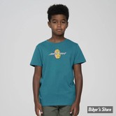 TEE-SHIRT - SANTA CRUZ - YOUTH PEACE STRIP T-SHIRT - VERDIGRIS - TAILLE 8/10 ANS 