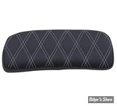 COUSSIN DE TOUR PACK - CHOPPED - TOURING 14UP - DRAG SPECIALTIES - MOTIF LOSANGES / DOUBLE COUTURES COULEUR : ARGENT