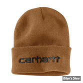 BONNET - CARHARTT - KNIT INSULATED LOGO CUFFED BEANIE - MARRON