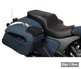 SELLE DUO - INDIAN CHALLENGER 2020UP / CHIEFTAIN 2025UP -  DRAG SPECIALTIES - FREEDOM TOUR 2-UP SEAT - LISSE - NOIR / COUTURES : NOIR - 4722A