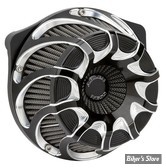 FILTRE A AIR - ARLEN NESS - TOURING 02/07 / SOFTAIL 01/15 / DYNA 04/17 / TWINCAM CARBU CV 99/06 - INVERTED AIR CLEANER KIT - DRIFT - ANODISE NOIR - 18-983