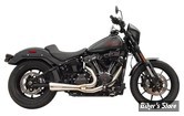 ECHAPPEMENT - BASSANI - SOFTAIL FXBB / FXLR / FXLRS / FXST / FLSL / FXFB / FXLRST / FXRST / FLHC - 2 EN 1 THE RIPPER - INOX - 1S75SSE