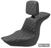 SELLE DUO - SOFTAIL FXLR / FLSB 18UP - SADDLEMEN - STEP-UP SEAT - UP LS - AVEC DOSSIER - 818-29-195BR