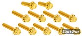 ECLATE I - PIECE N°35 - VISSERIE DE CARTER DE DISTRIBUTION - M8 2017> - OEM 4740A - ARLEN NESS - KIT DE VIS 12 POINTS TITANE - GOLD - 300-934