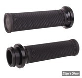 POIGNEES - INDIAN TBW 2018UP - ODI - Lock-On Ruffian Street Grips for Indian - 1" - NOIR / NOIR - V30ITWB-B