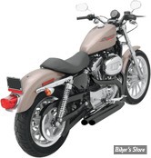 ECHAPPEMENT BASSANI - PRO-STREET - SPORTSTER 07/13 AVEC COMMANDE AVANCEE - SLASH-CUT - NOIR