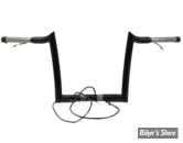 GUIDON PRE-CABLE - PAUL YAFFE Pre-Wired Monkey Bar Handlebar 32mm - FLTRX/S 15UP / FLTRU 16UP - HAUTEUR : 25.50 CM - NOIR