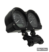 POUR GUIDON Ø 25.40 MM - VITY'S DESIGN -BOITIER DE COMPTEUR - ROAD GLIDE FLTR 2015UP - FINITION : NOIR ANODISE - RGGB001