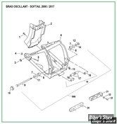  ECLATE O - PIÈCE N° 00 - ECLATE DES PIECES DE BRAS OSCILLANT - SOFTAIL 2000/2017