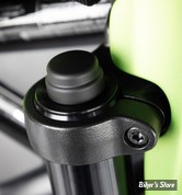 ECLATE N - PIECE N° X - COUVRES BOUCHONS DE FOURCHE - SPORTSTER RH 1250 S 21UP - RICK'S - NOIR / LISSE - SMALL - 36-3008100-0