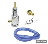 PIÈCE N° 00 - KIT THUNDERJET / ZIPPERS POUR CARBURATEUR S&S B / D / E / G / BENDIX / KEIHIN butterfly - ANODISE ALUMINIUM SATIN 