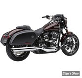 SILENCIEUX COBRA - SOFTAIL MILWAUKEE EIGHT 18/24 - 909 TWINS - FLSB 18UP - CHROME - 6520