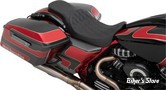 SELLE DRAG SPECIALTIES - TOURING 08UP - PREDATOR DOUBLE SEAT - DOUBLE DIAMOND / SOLAR REFLECTIVE - COUTURES : NOIR - 0801-1270