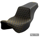 - SELLE SADDLEMEN - STEP-UP™ HC EXTENDED REACH - TOURING 08UP - NOIR / COUTURES : OR - 808-07B-17807