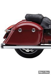 SILENCIEUX  COBRA - DUAL CUT SLIP-ON MUFFLERS - INDIAN CHIEFTAIN / ROADMASTER / CHALLENGER 14UP - CHROME- 5208