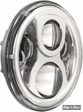 - 7" - OPTIQUE - J.W. SPEAKER - 8700 Evo 2 Pro ECE-Compliant Dual Burn LED Headlights - CHROME - 0556971