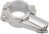 ø 22,00mm - COLLIER DE FIXATION UNIVERSEL - EMGO - FILETAGE VERTICAL : M10 A GAUCHE - CHROME - 20-28126
