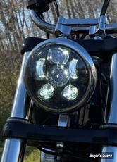 5" 3/4 - OPTIQUE LED - CUSTOM DYNAMICS - CUSTOM DYNAMICS® 5.75" HALO-FREE LED MOTORCYCLE HEADLIGHT - ECE - NOIR - CD-575-B