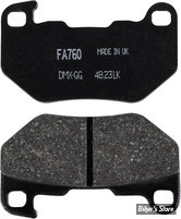 - PLAQUETTES ARRIERE - SPORTSTER RH - OEM 41300267 - EBC - ORGANIQUE - FA760