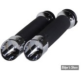 - POIGNEES - KHROME WERKS - TIRAGE ELECTRONIQUE - CUSTOM  HAND GRIPS - CONTOUR EDGE - CHROME - 500160