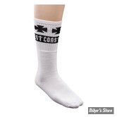 CHAUSSETTES - WEST COAST CHOPPERS - WCC - COULEUR : BLANC / NOIR - POINTURE 35 - 37