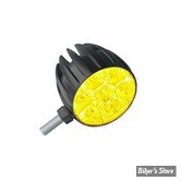 DAYRON - FEU DE JOUR / FEU DE POSITION / CLIGNOTANT A LEDS - KELLERMANN - Dayron® i Innovation - 3 FONCTIONS - FINITION : NOIR - BLANC FROID - ADAPTATEUR M8 - LA PIECE - 113.210