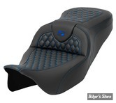 - SELLE SADDLEMEN - ROADSOFA™ HC Honeycomb SEAT - TOURING 08UP - NOIR / COUTURES : BLEU - 808-07B-18901