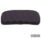 COUSSIN DE TOUR PACK - CHOPPED - TOURING 14UP - DRAG SPECIALTIES - MOTIF LOSANGES / DOUBLE COUTURES COULEUR : ROUGE