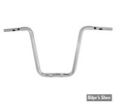 GUIDON 32mm SUR RISERS 32MM - HAUTEUR : 40.00 CM / 16" -  DRAG SPECIALTIES - TOURING - FLTRX 23UP - CHROME - 0601-6560