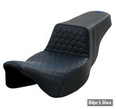 - SELLE SADDLEMEN - STEP-UP™ HC EXTENDED REACH - TOURING 08UP - NOIR / COUTURES : BLEU - 808-07B-17801