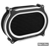 - FILTRE A AIR A.NESS - TOURING 02/07 / SOFTAIL 01/15 / DYNA 04/17 / TWINCAM CARBU CV 99/06 - Stage II Oval Upgrade air cleaner kit - FINITION : NOIR / CONTRAST CUT - 600-176