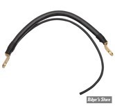 CABLE DE BATTERIE - LONGUEUR : 10" / 254MM - TERRY COMPONENTS - NEGATIF AVEC CABLE AUXILIAIRE - NOIR - LA PIÈCE - 21110