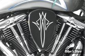 FILTRE A AIR - BARON CUSTOM ACCESSORIES - BIG AIR KIT "BAK" - KAWASAKI VN900 - PINSTRIPING / NOIR - BA-2074-13B