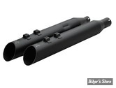 SILENCIEUX DE REMPLACEMENT - TOURING MILWAUKEE EIGHT 17UP - KHROME WERKS - 4" HP-Plus® Slip-On Mufflers - SLASH UP / RIPPER BAFFLE - NOIR - 40FSL-1012-BLK