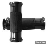 POIGNEES - AVON - GEL GRIPS - INDIAN 18UP - 1" - NOIR / NOIR - IN-TO-GEL-70-AN