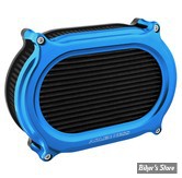 - FILTRE A AIR A.NESS - TOURING 02/07 / SOFTAIL 01/15 / DYNA 04/17 / TWINCAM CARBU CV 99/06 - Stage II Oval Upgrade air cleaner kit - FINITION : BLEU - 600-191