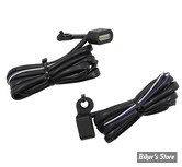 2 - CLIGNOS DRAG SPECIALTIES - LED Handlebar Marker Lights - SPORTSTER 14/22 - CORPS : NOIR / CABOCHON : TRANSPARENT - L22-0231DMBE