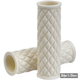 POIGNEES - BILTWELL -CAOUTCHOUC POUR POIGNEES BILTWELL ALUMICORE - BLANC -6706-0201