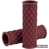 POIGNEES - BILTWELL -CAOUTCHOUC POUR POIGNEES BILTWELL ALUMICORE - OXBLOOD - 6706-0301