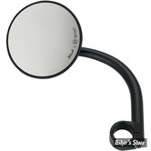 Ø GUIDON : 25,40MM / 1" - RETRO ROND - BILTWELL - UTILITY ROUND MIRROR - ECE - FINITION : NOIR - 6503-501-131