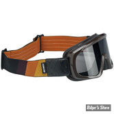 LUNETTES MOTO - BILTWELL - OVERLAND 2.0 TRI-STRIPE BROWN - COULEUR : Gloss brown / gold-rust-brown - 2111-0802-004