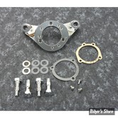 - SUPPORT DE FILTRE À AIR CUSTOM AVEC RENIFLARDS - FILTRE A AIR KEIHIN CV > CARBURATEUR S&S SUPER E - CHROME