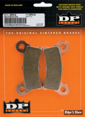 PLAQUETTES ARRIERE - 83911-09 / B - DP BRAKES - METAL FRITTE - DP510