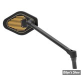  RETROVISEUR - DRAG SPECIALTIES / GILLES TOOLING - ADJUSTABLE MIRROR - TIGE LONGUE - NOIR / OR - CÔTÉ : DROIT - M03-12-R-BDG