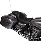 SELLE DRAG SPECIALTIES - Performance Predator 2-Up Seat - TOURING 08UP - LISSE / VINYL / NOIR - COUTURES : NOIR - 0801-1499
