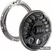- 7" - OPTIQUE - J.W. SPEAKER - 7″ ROUND LED MOTORCYCLE HEADLIGHTS – MODEL 8790 ADAPTIVE 2 - AVEC ANNEAU - TOURING 91/13 - NOIR - 0555051