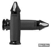 POIGNEES - AVON - CUSTOM CONTOUR GRIPS - INDIAN 18UP - 1" - NOIR / EMBOUT SPIKE NOIR - IN-TO-CC-86-ASP