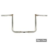 - GUIDON APEHANGER - GUIDON LA CHOPPERS - TWIN PEAKS BAGGER - 1" 1/4 - HAUTEUR : 30.50 CM / 12" - INOX - LA-7361-12SS