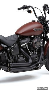 ECHAPPEMENT - COBRA - SOFTAIL 18UP FLDE DELUXE / FXLR LOW RIDER / FLSL SLIM / FXBB STREET BOB - SPEEDSTER SHORT 909 - NOIR - 6712